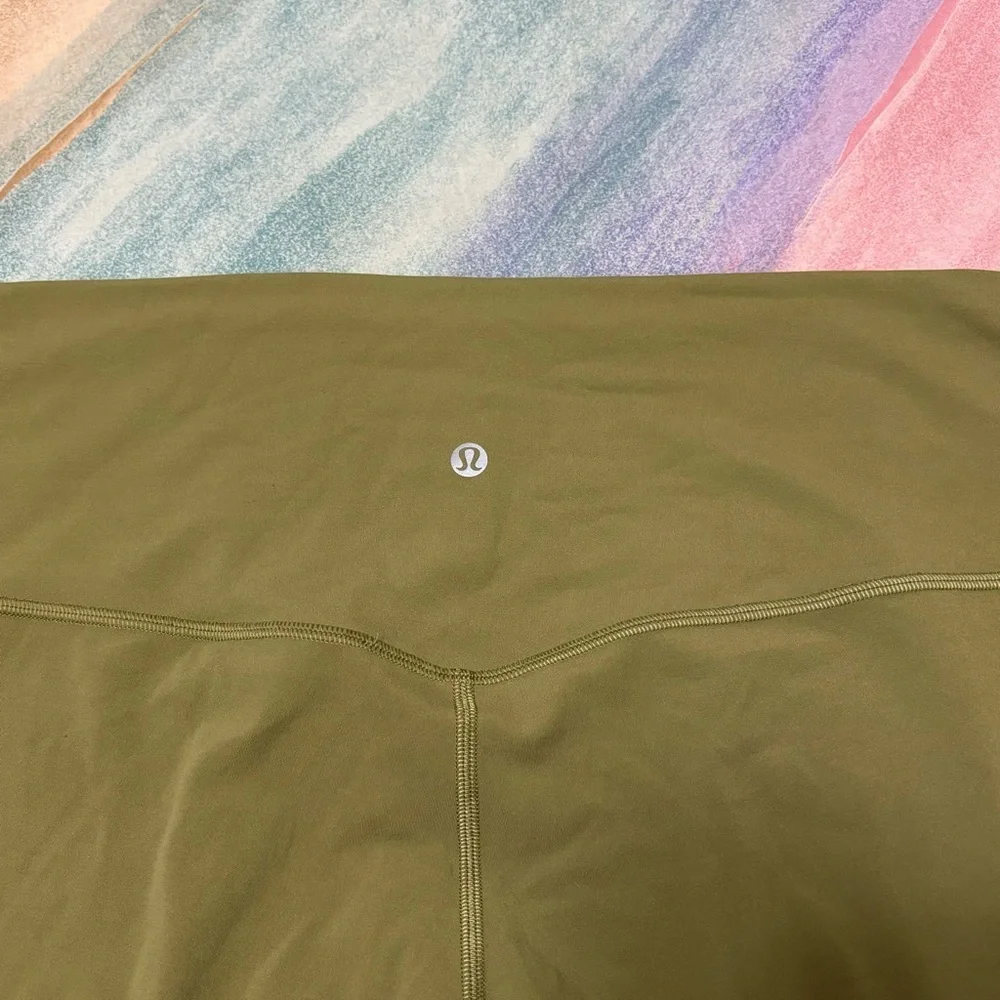 Lululemon 28” Align High-Rise Leggings Bronze Green size 14